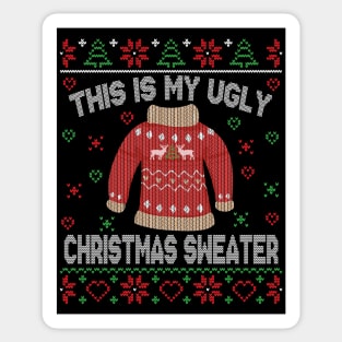 This Is My Ugly Christmas Sweater Sticker